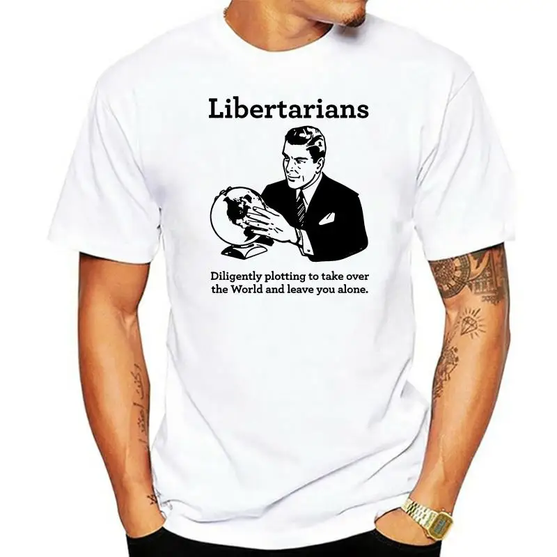 

CafePress The Libertarian Plot White T-Shirt Cotton T-Shirt