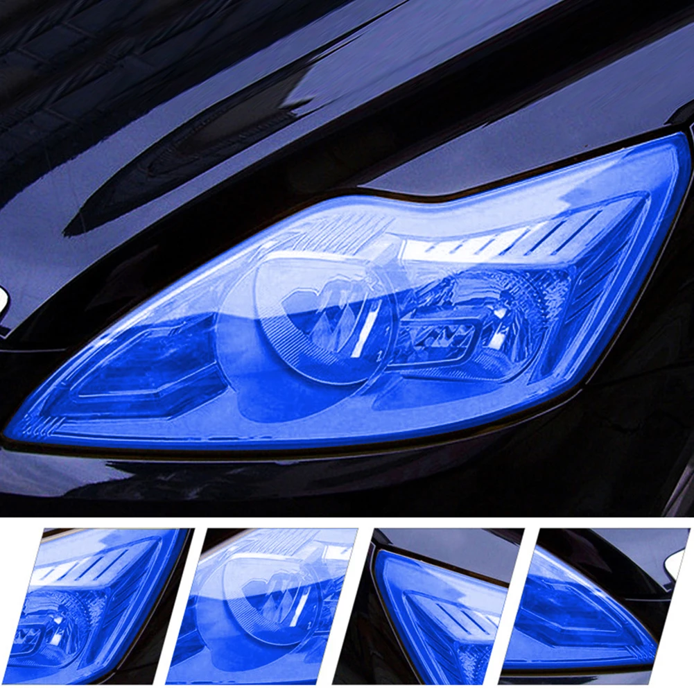 

30x100cm Car Tint Headlight Taillight Light Smoke Film Sticker For Ford Fiesta Mondeo Fusion Mustang MK2 MK4 MK7 Focus 2 3