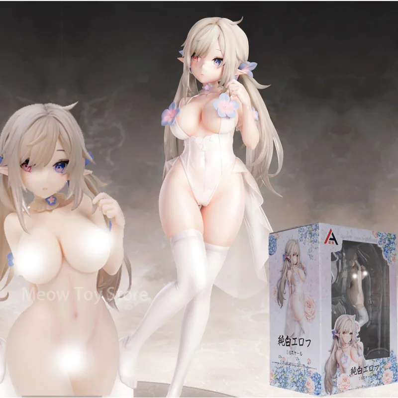 

1/6 чисто белая фигурка Erof из аниме, полностью оригинальный персонаж, сексуальная экшн-фигурка, японская модель игрушки, коллекционная кукла