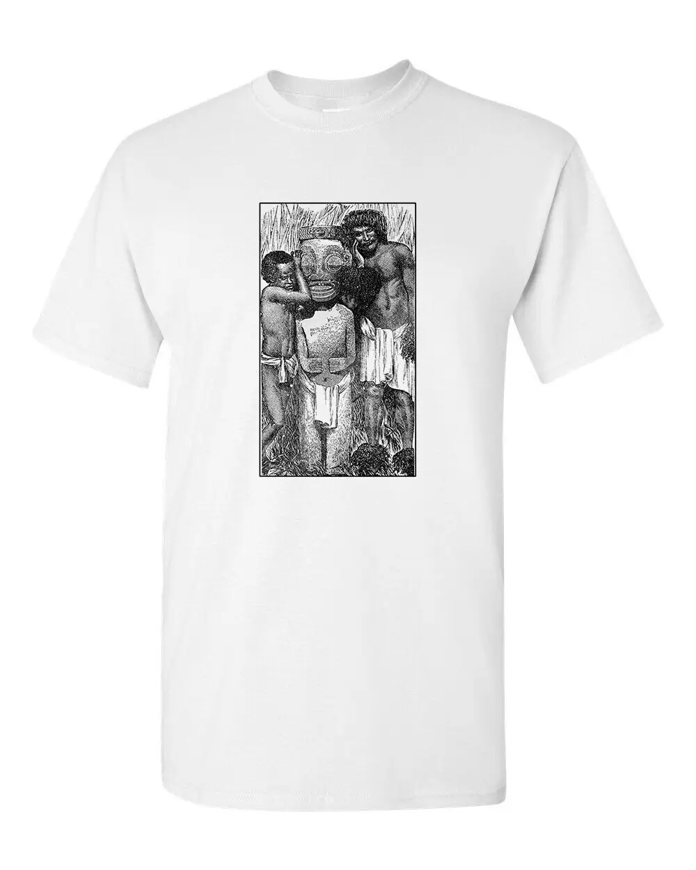 Футболка Tiki в стиле ретро белая хлопковая кружка № 44 статуэтка Idol Art