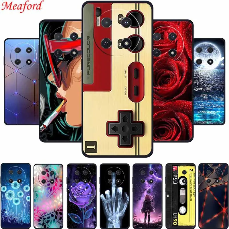 Чехол для телефона Huawei Nova 12i чехол Nova12i черный силиконовый мягкий задняя крышка 6 7