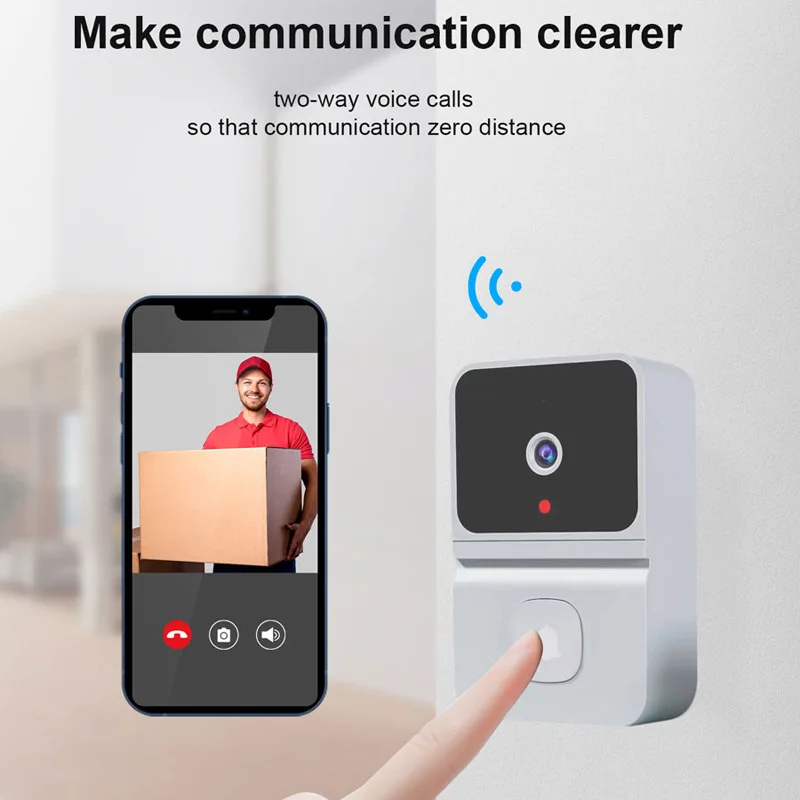 

New Tuya WiFi Mini Visual Doorbell Ding Dong Two-way Voice Intercom APP Remote Control Support RF 433MHZ Dingdong