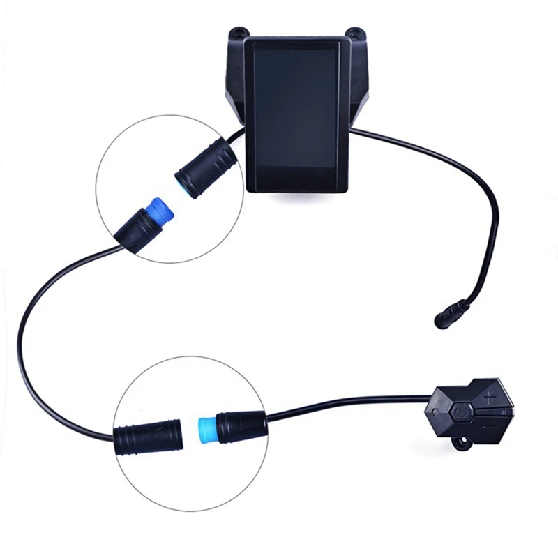 4-х контактный кабель-переходник для замены дисплея 850C P850C на комплекты с моторами Bafang BBS01B BBS02B BBSHD Mid Hub.