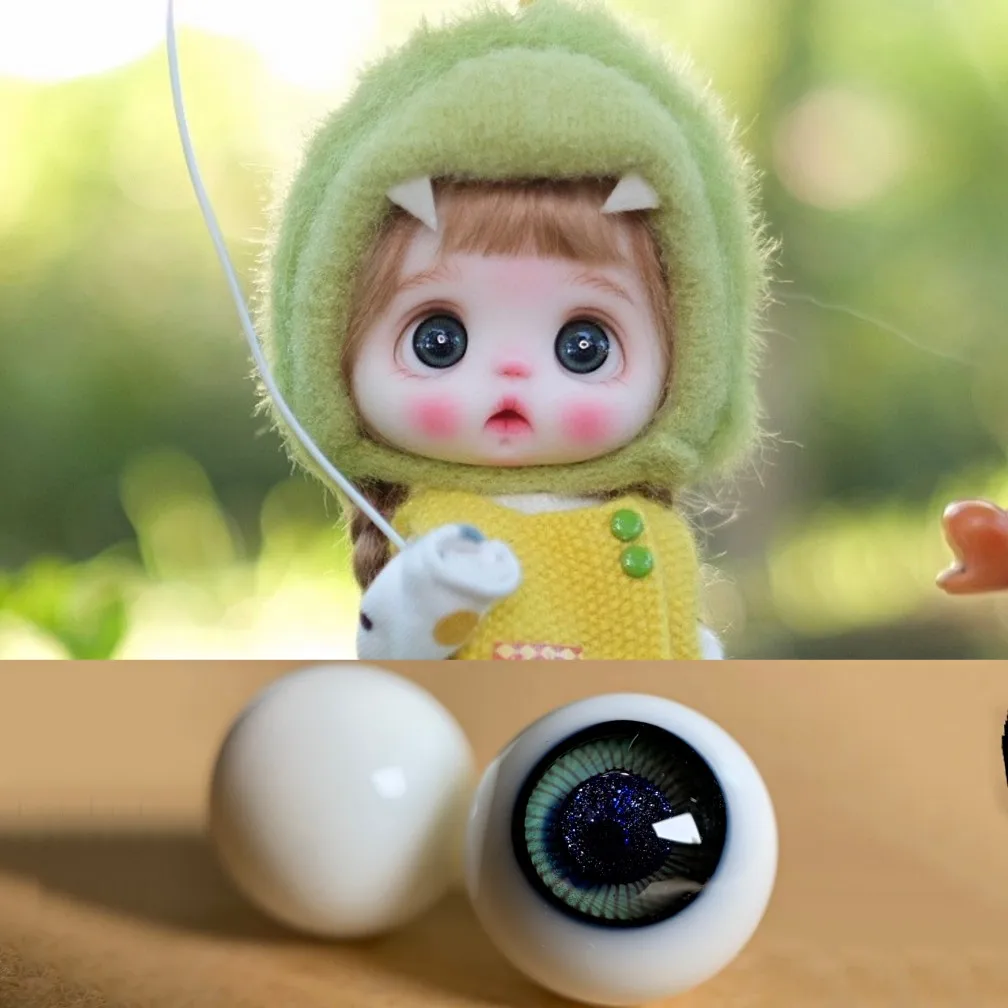 

10 мм BJD очки для кукол, подвижные глаза, самодельные глаза для YMY OB11 1/8 1/12 BJD аксессуары для кукол