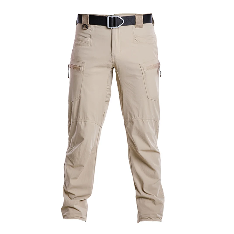 

Casual Lightweight Summer Men Pants Multi-Pocket Thin Tactical Cargo Pants Breathable Outdoor Hiking Work Male Trousers