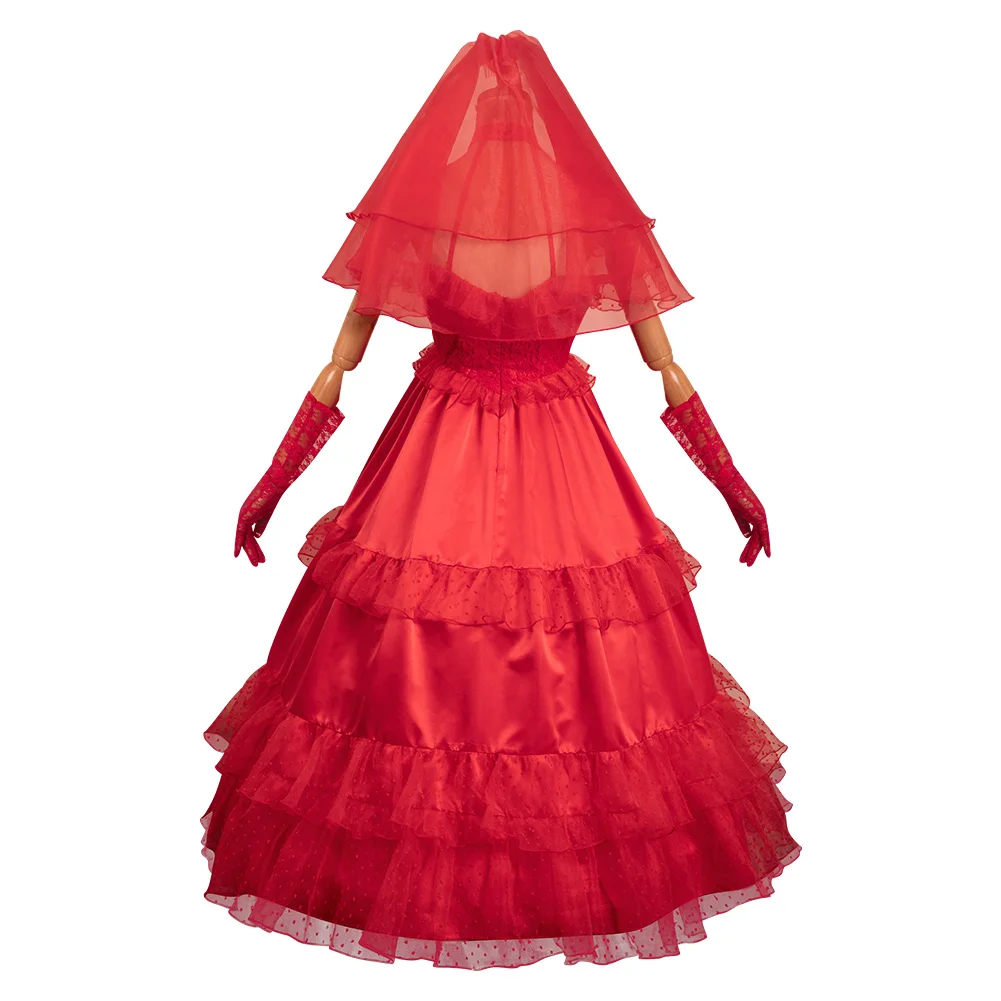 Lydia Косплей фантазия красное свадебное платье костюм из фильма соки взрослые