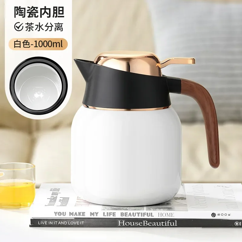 

Термос для приготовления чая, кофе, бутылка, чашка с большим фильтром, без БФА, вакуумный термос, стакан для кофе, чая, термос, чайник