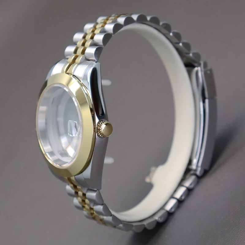 Роскошные золотые часы 36 мм 40 ремешок для часов Seiko NH35 NH36 Miyota 8215 циферблат 28 5