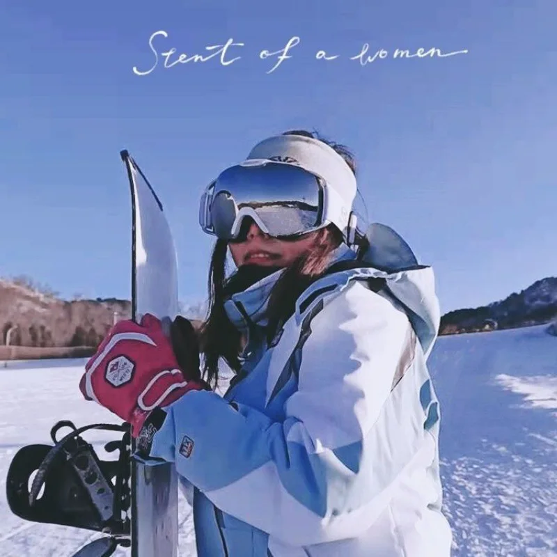 

Professional Glasses Skiing Eyewear Anti Fog Spherical Ski Goggles Double Layer Lenses Anti Ultraviolet Anti Fog Outdoor Sport