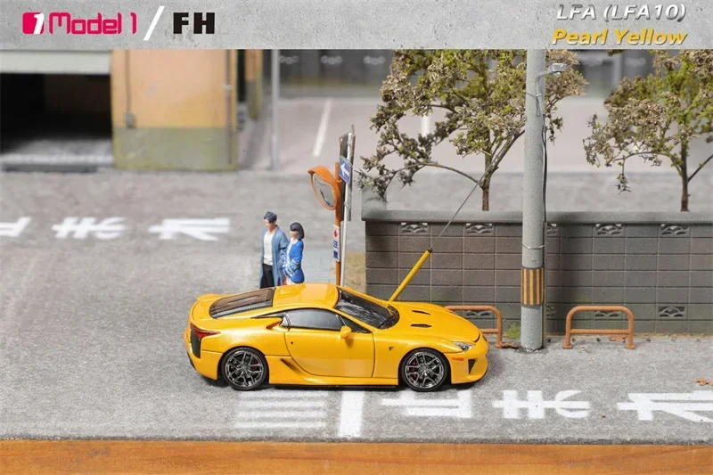 Focal Horizon FH x Model One 1:64 LFA Pearl Yellow Limited999 Литая под давлением модель автомобиля