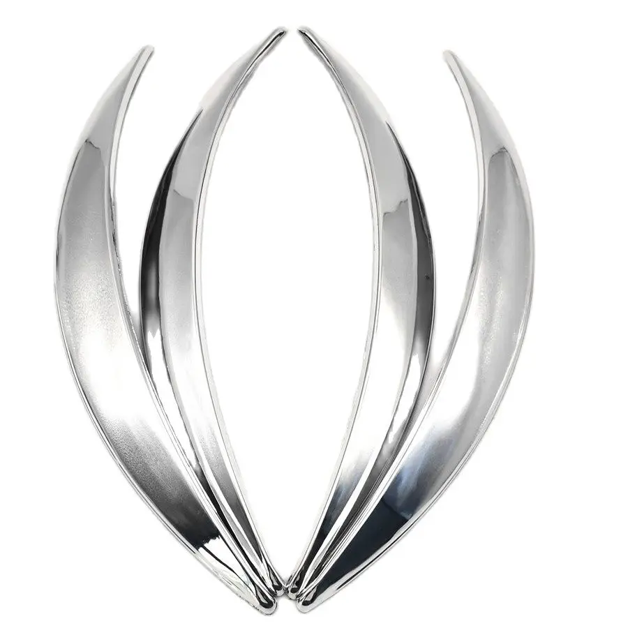 4 шт. хромированная накладка на автомобильное колесо защита от царапин