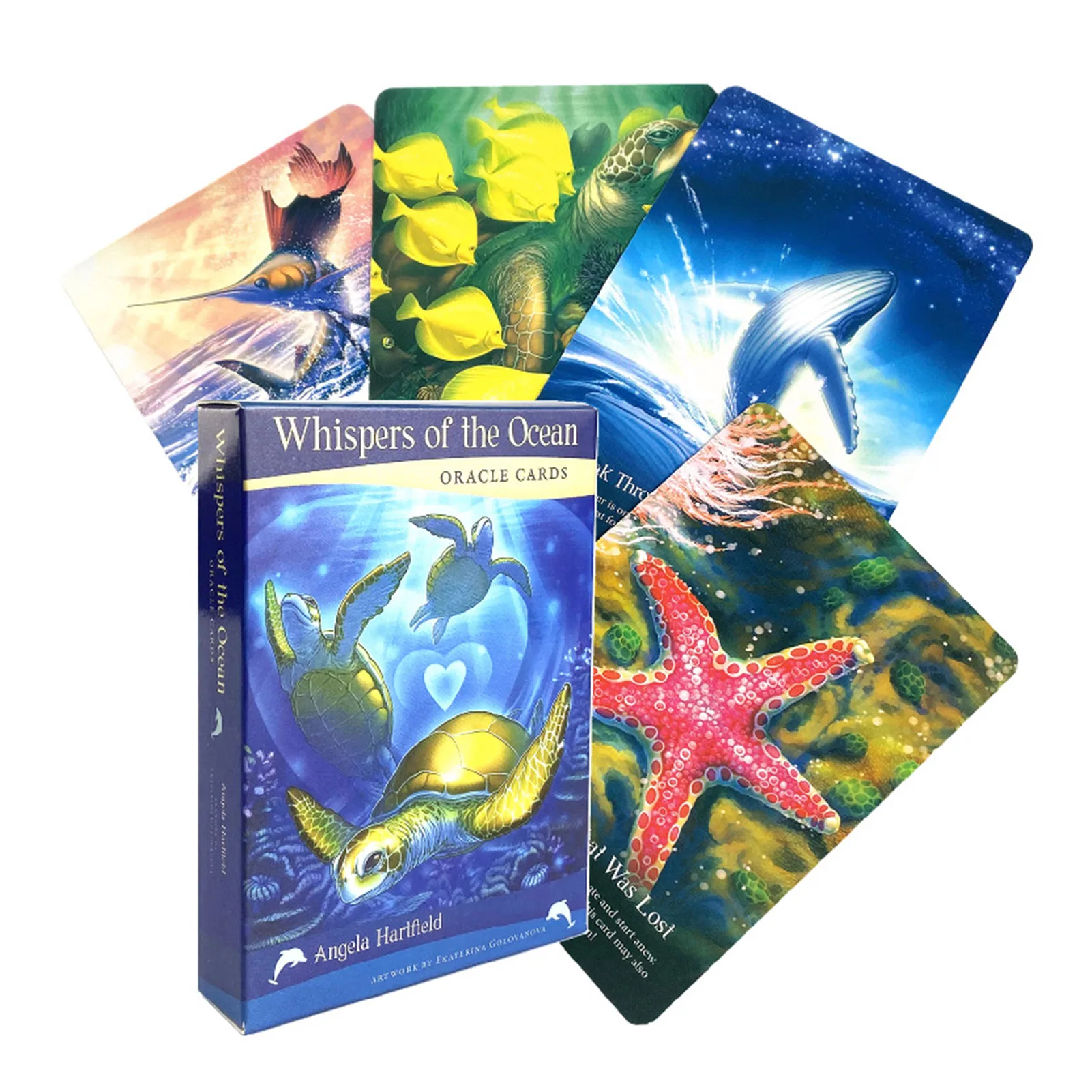 

Whispers Of The Ocean Oracle Cards Full English Playing Tarot Cards Game For Party Family Board Game Card Mysterious Tarot Cards