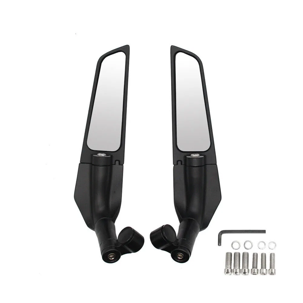 

Motorcycle Mirror Seat Type Fixed Wind Wing Rearview Mirror Adjustable Rotating Modified Rearview Mirror CNC Mirror Universal