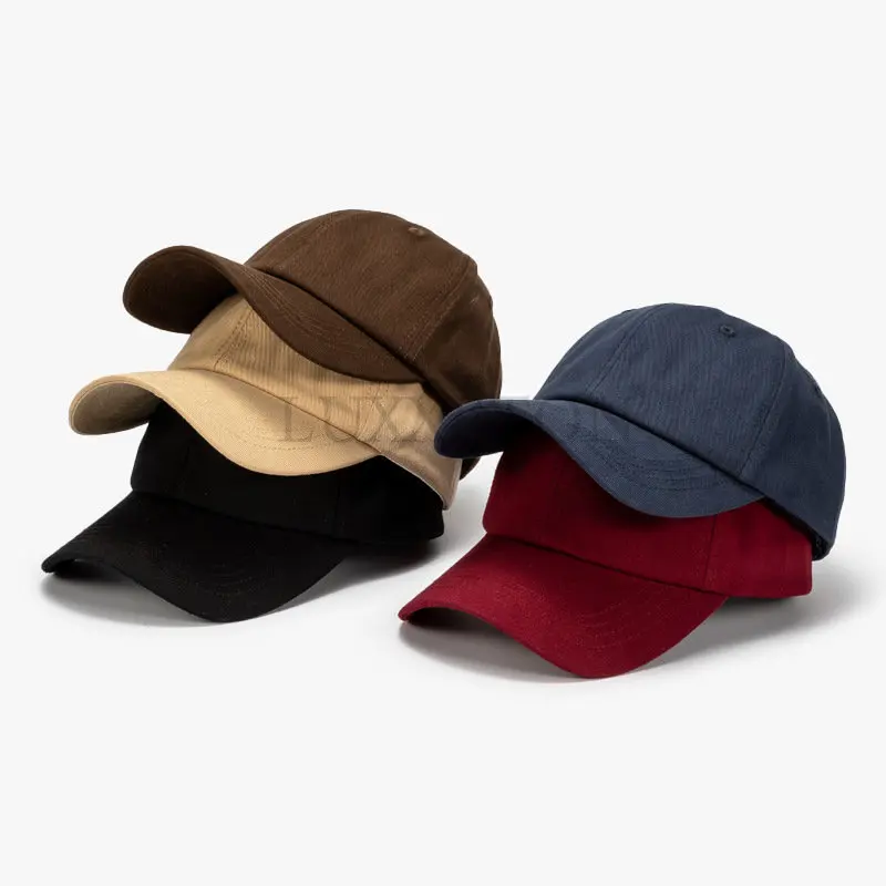 

Cotton Hat Men's Women's Baseball Cap Low Waist Dad's Visor Adjustable Unstructured Flat Top Baseball Cap Original Classic
