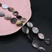 natural the mother of pearl black butterfly shell oval isolation beads for jewelry making diy necklace bracelet earrings gift