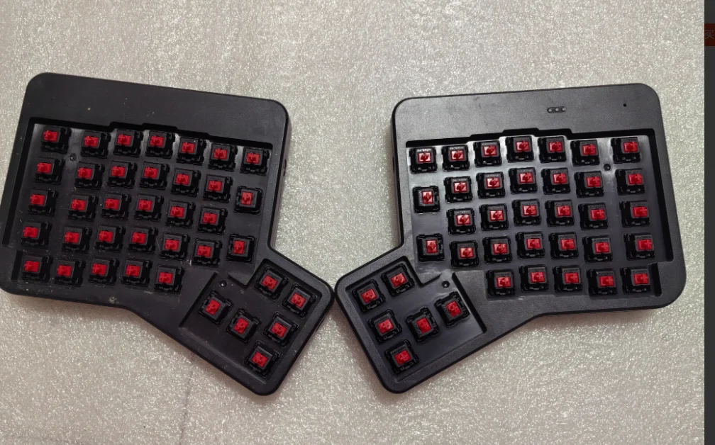 Фото Комплект разделенной клавиатуры Ergodox, индивидуальная проводная разделенная эргономичная клавиатура с переключателем, механическая клавиатура для геймера, аксессуары, подарок №2