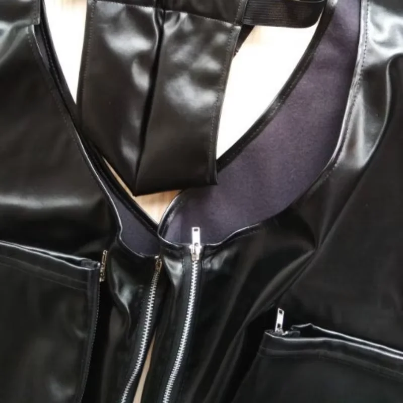 Новые мужские брюки с вырезами в стиле фетиш сценический костюм для ночного