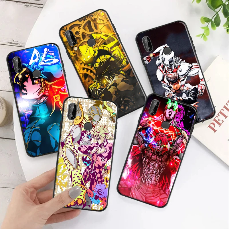 

JOJO’S BIZARRE ADVENTURE OVER HEAVEN Phone Case For Huawei P Smart Z 2019 2021 P20 P30 P40 P40 Lite Pro Silcone Black Cover