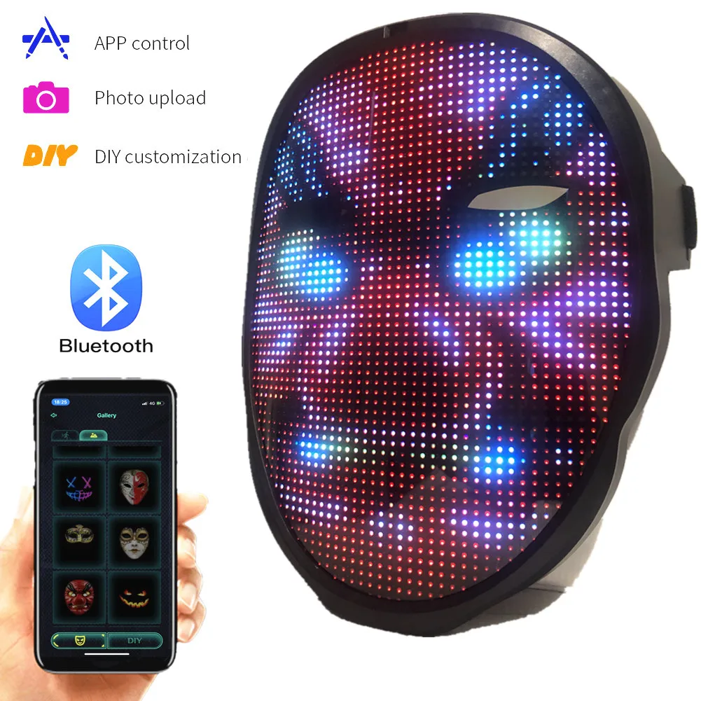 Полноцветная светодиодная маска для фото-и видеосъемки 2000 мАч | Дом и сад