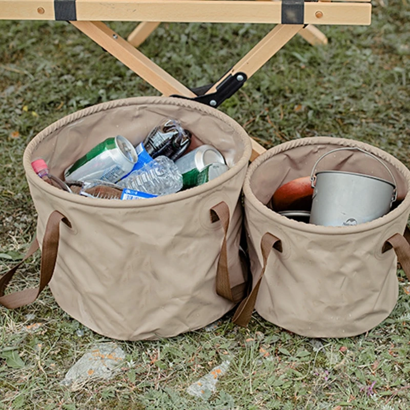 

Foldable Round Bucket Outdoor Travel Camping Portable Water Basin Leakproof Storage Bucket Foldable Druable 10L/20L 24BD