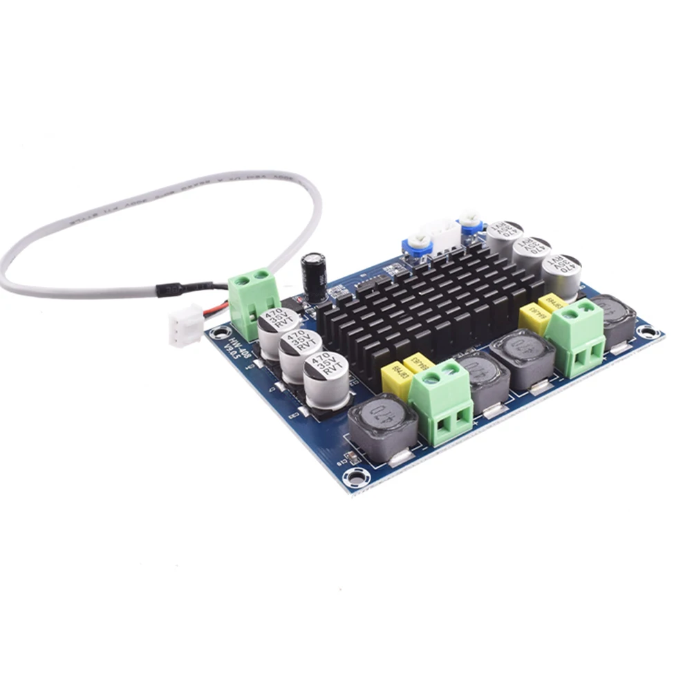 Плата цифрового усилителя XH-M543 120Wx2 с набором двухканальных модулей аудиокабеля