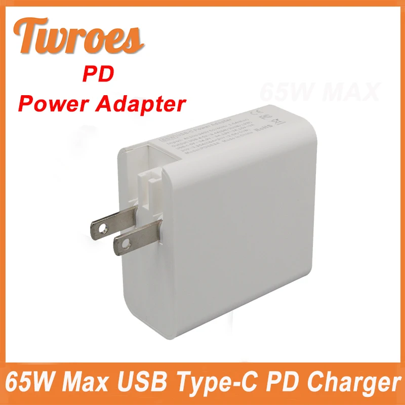 

Зарядное устройство USB Type-C для ноутбука, 65/45/20 в, 3,25 А