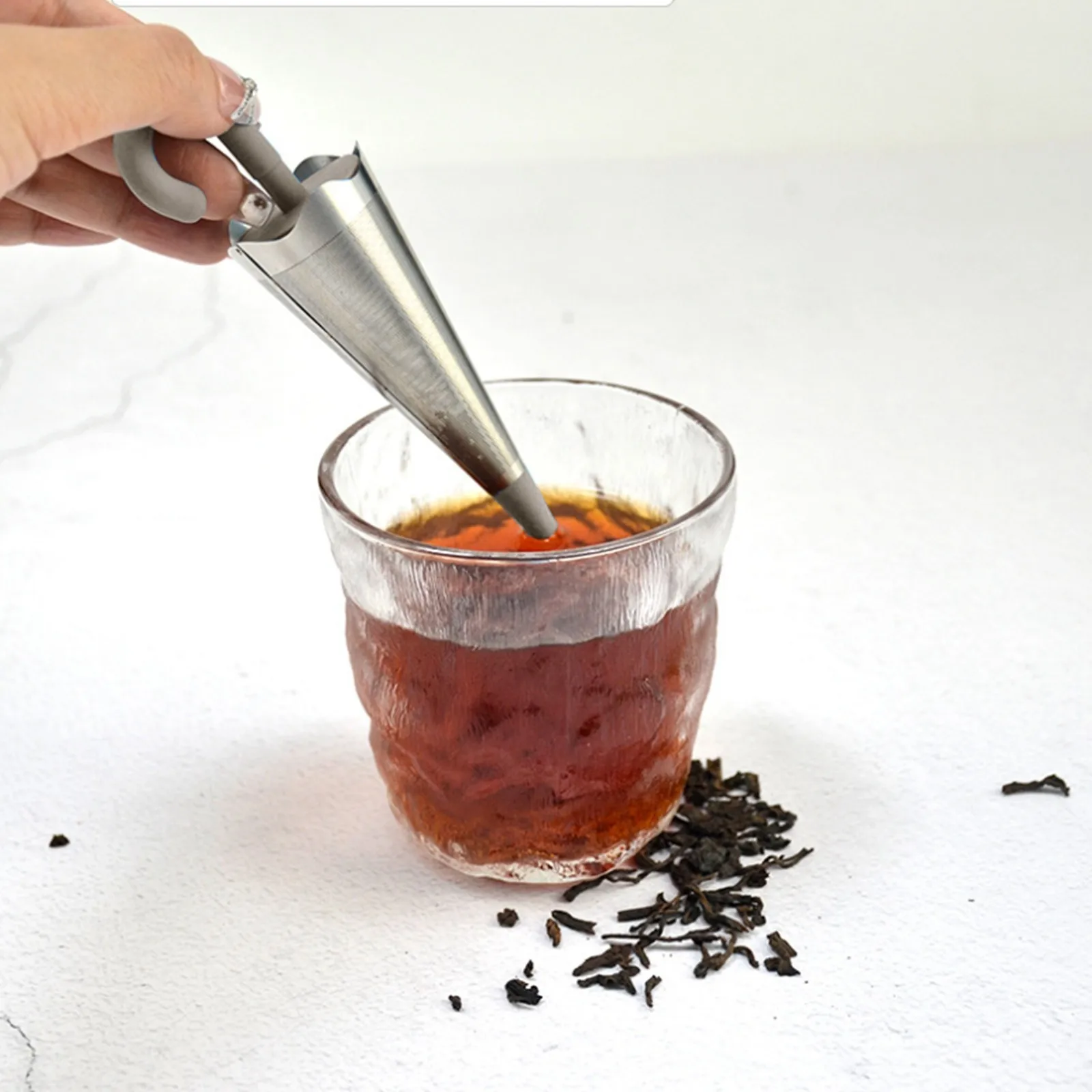 

Creative Umbrella Shape Tea Funnel Stainless Steel Household Tea Funnel Isolation Filter Tea Maker Teaware Kitchen Accessories