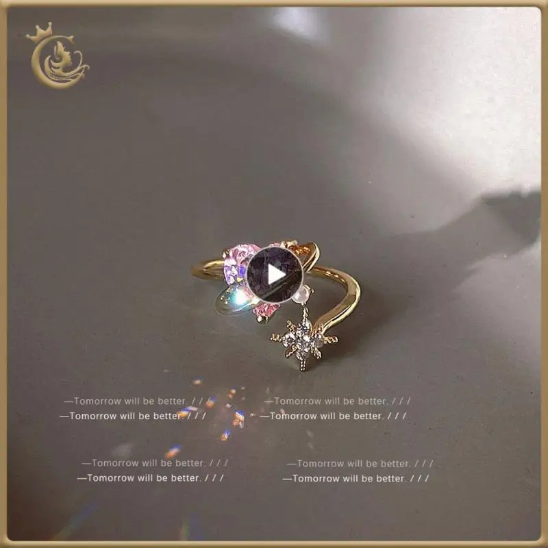 

Elegant Girlfriend Gift Unique Design High-quality Materials Ins Ring Heart Shaped Accessories Heart Ring Deluxe Feminine