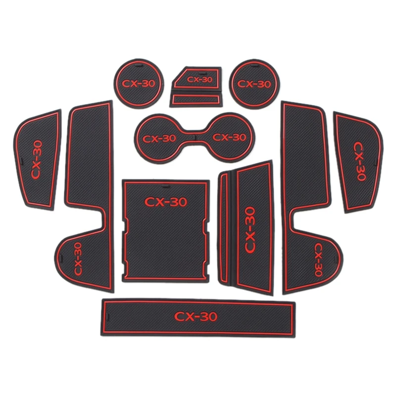 

Автомобильный Дверной коврик, нескользящая подставка для чашки, внутреннее украшение, слот для ворот, подставка для Mazda CX-30 2020