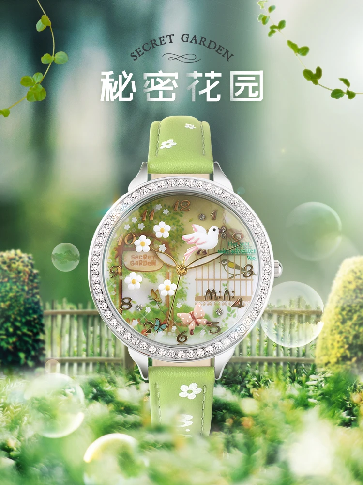 Часы из полимерной глины для девочек, милые Водонепроницаемые Детские Мультяшные часы для учеников младшей и начальной школы