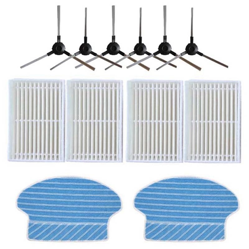 

Side Brush Hepa Filter Mop Cloth Replacement For Proscenic P1 P2 P3 P1S P2S M70 Swan Blue Sky S Vacuum Cleaner Accessory