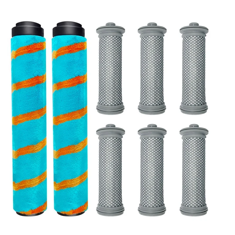 

8 Pcs Washable HEPA Filter Roller Brush Replacement Parts Kits For Tineco A10/A11 PURE ONE S11/S12 Vacuum Cleaner