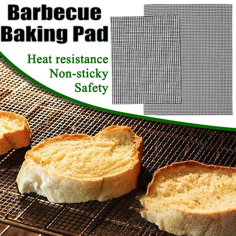 

Non-stick BBQ Grid Sheet Mat Accessories Barbecue Outdoor Reusable Baking Mesh Pad Cooking Grilling Heat Resistance Kitchen Tool