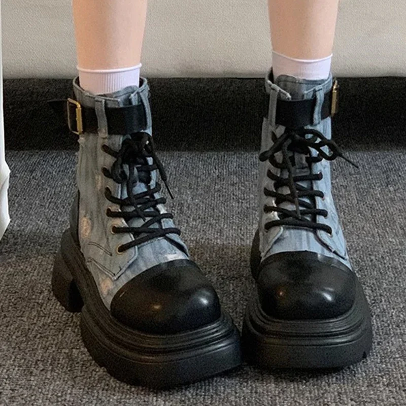 

Женские ботильоны челси на платформе, зимняя модная обувь в готическом стиле, гладиаторы, новинка 2024, брендовые дизайнерские женские ботинки в стиле панк