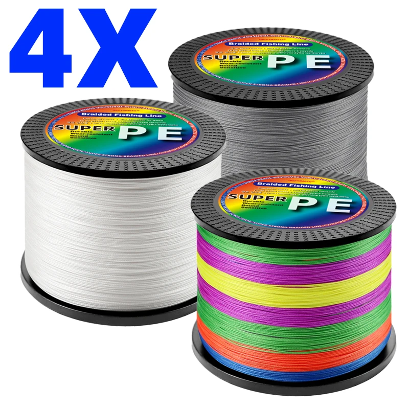 500m 1000m 4 Strands PE Braided Fishing Line Japan Super Strong Multifilament Braid Thread Fly Wire Cord Fishing Accessories Sea