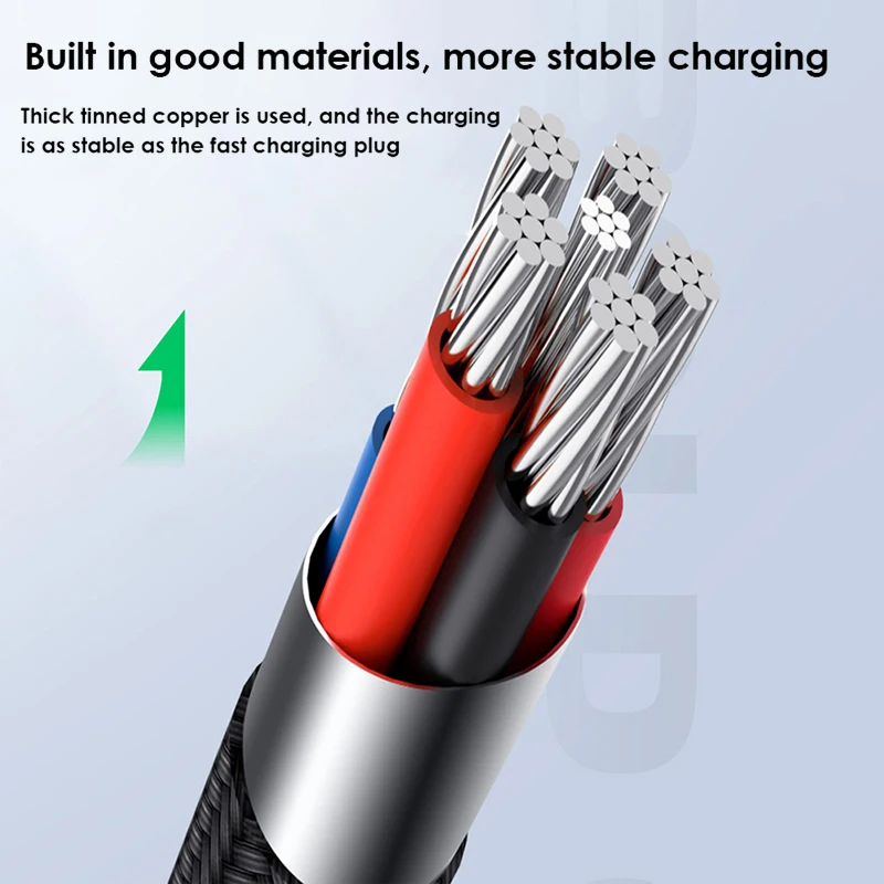 100W USB Cable to Type C Cable Super-Fast Charge USB-C PD Fast Charging Wire Cord For Macbook Samsung Xiaomi USB C Cable images - 6