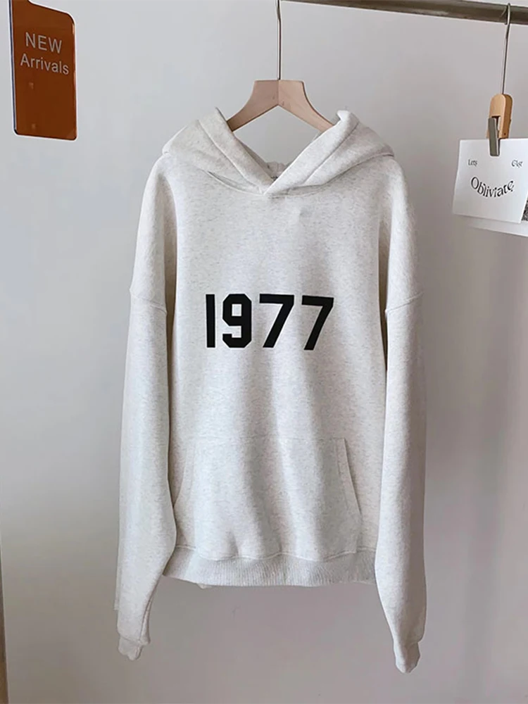 

Grey Color Women Autumn Winter Classic Vintage Print Sweatshirts 2022 Baggy Long Sleeve Female Hoodies Pullover Oversize Cozy