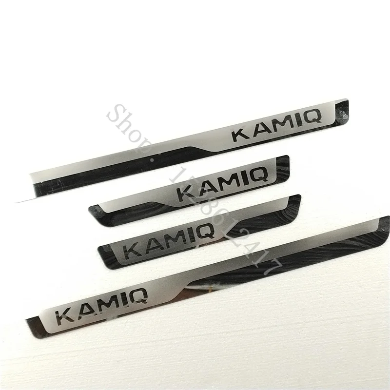 

for Skoda KAMIQ 2018 2019 -2022 Car-styling Stainless Steel Scuff Plate/Door Sill Door Sill Scuff Plate Welcome Pedal