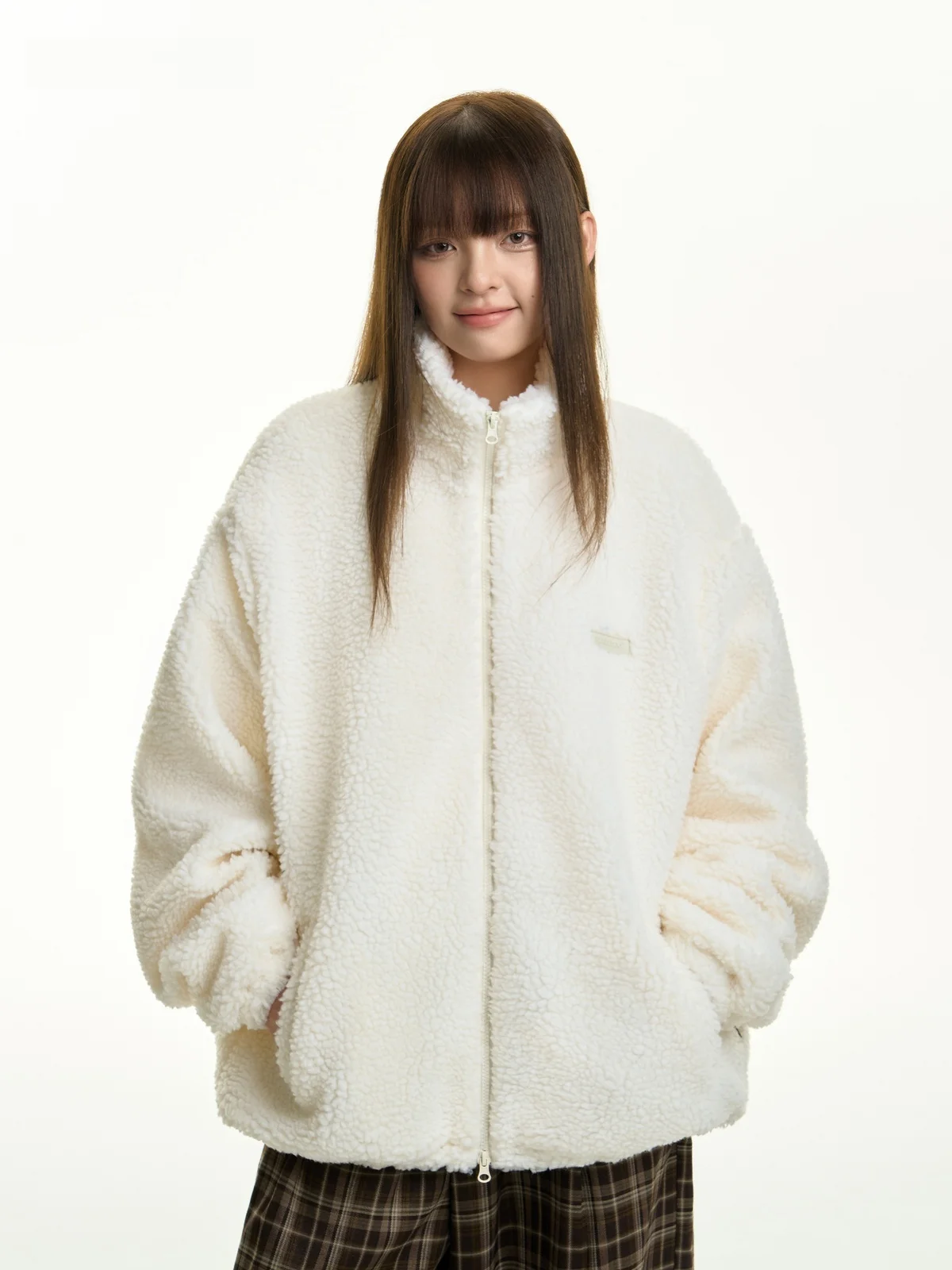 Tgns Съемный шарф с медведем милый комплект заколка для волос имитацией ягненка