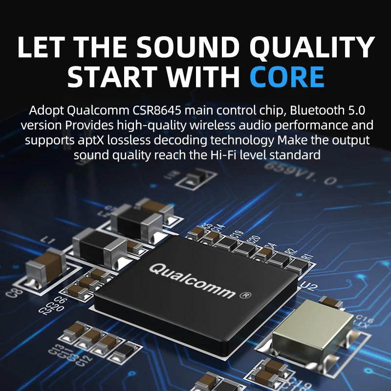 Аудиоприемник Qualcomm Aux Bluetooth без потерь CSR аудио адаптер HIFI автомобильный