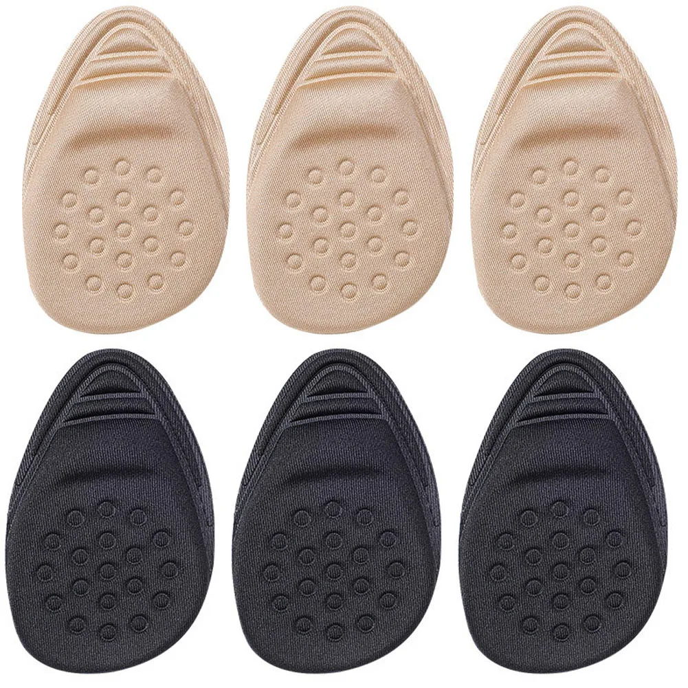Women Forefoot Pad Relief Forefoot Insert Half Size Insoles Non-slip Sole Shoe Breathable Sweat Absorbing Foot Pads For Shoes