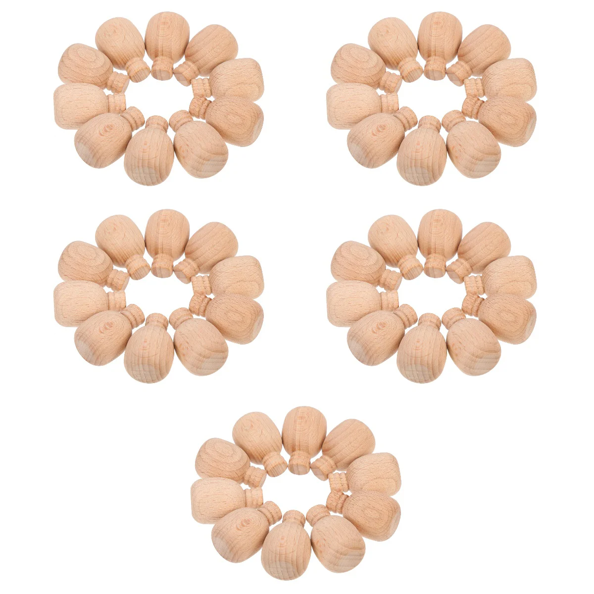 

50 Unfinished Peg Dolls Unpainted DIY Natural Crafts