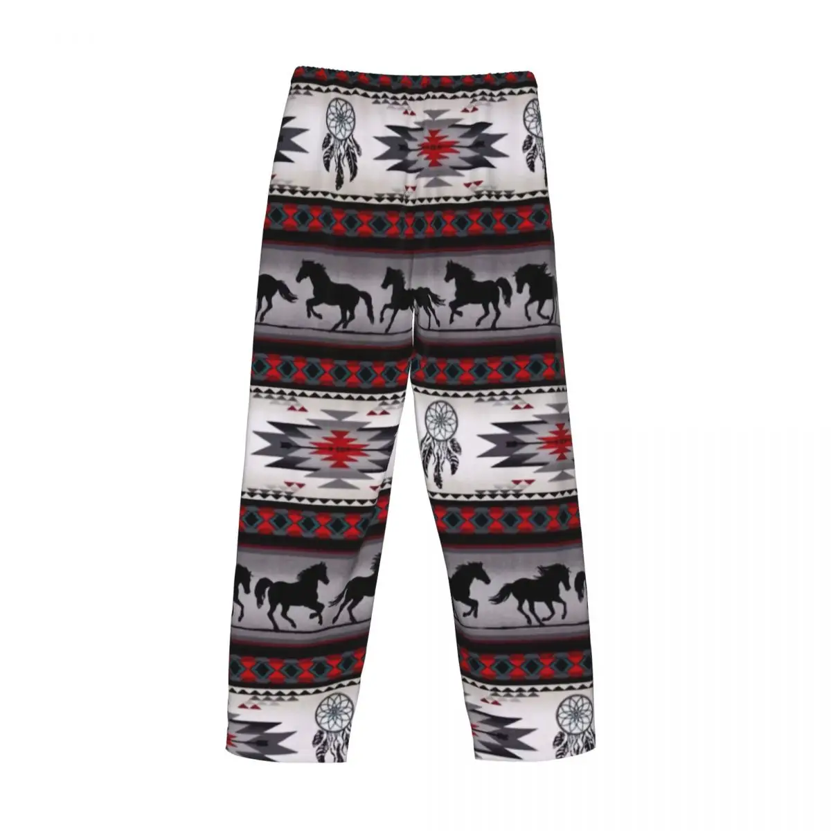 Мужские пижамные штаны Navajo Aztec с принтом лошади одежда для сна карманами