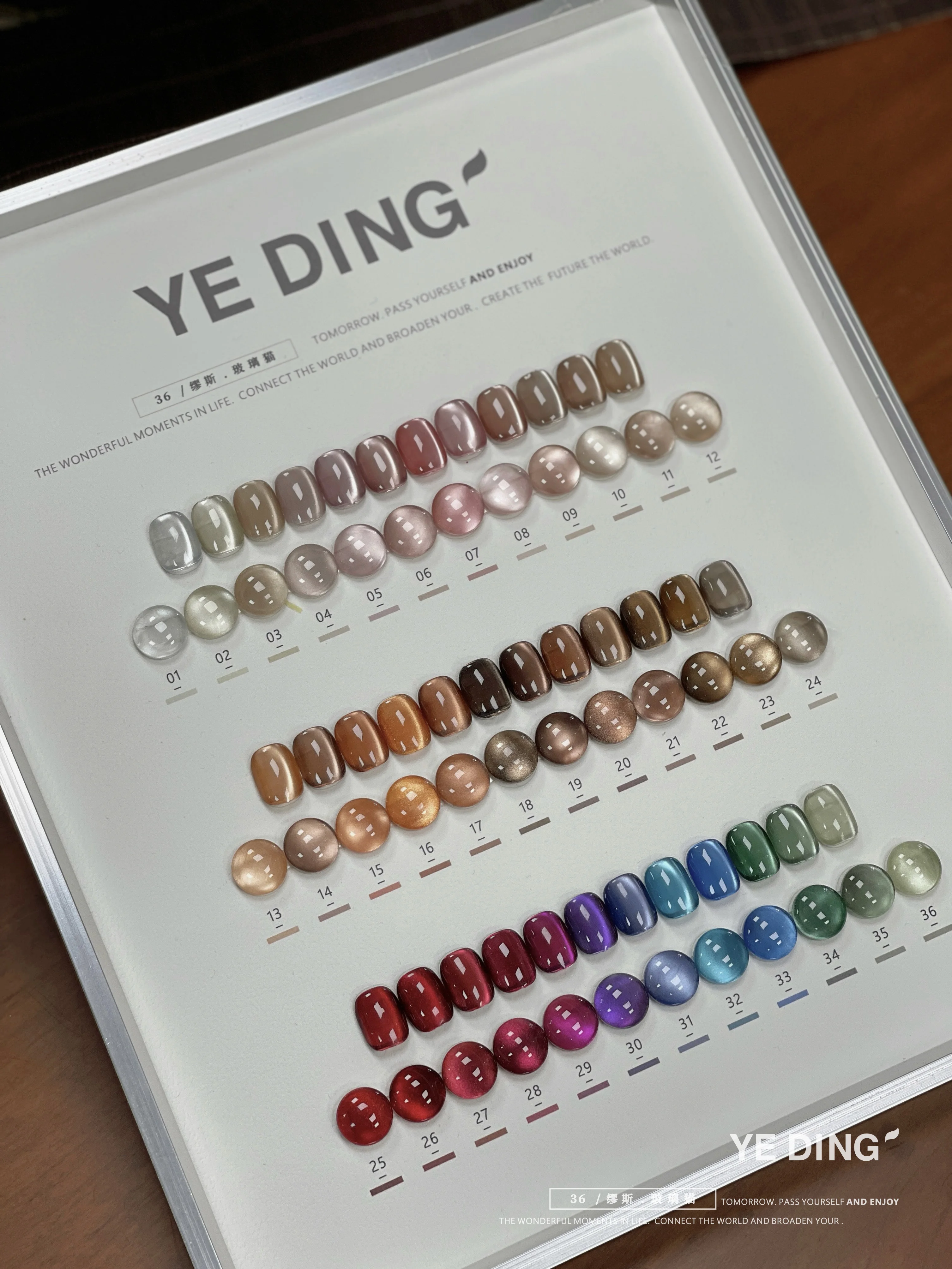 Яркий набор для дизайна ногтей YEDING 36 цветов в салоне новинка 2024 профессиональная