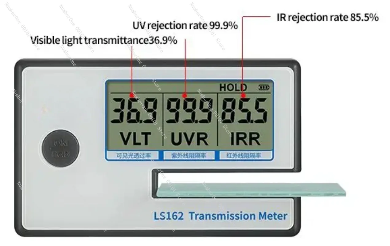 Портативный измеритель пропускания оттенка окна Linshang LS162 измерение