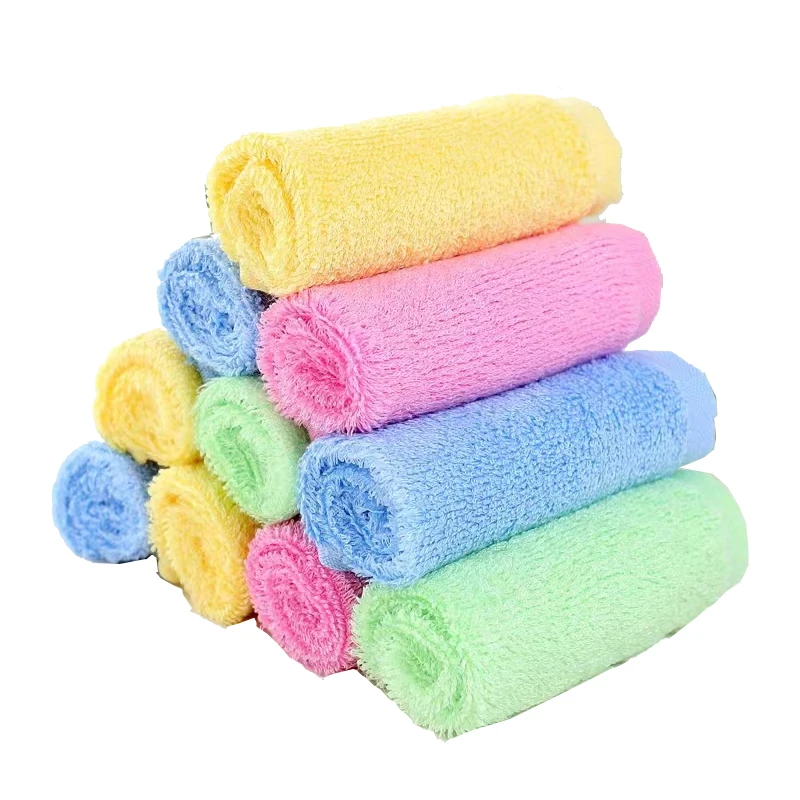 

Household Kitchen Cleaning Cloth Daily Dish Towel non-stick oil dishes cloth absorbent scouring pad Wood fiber kitchen rags