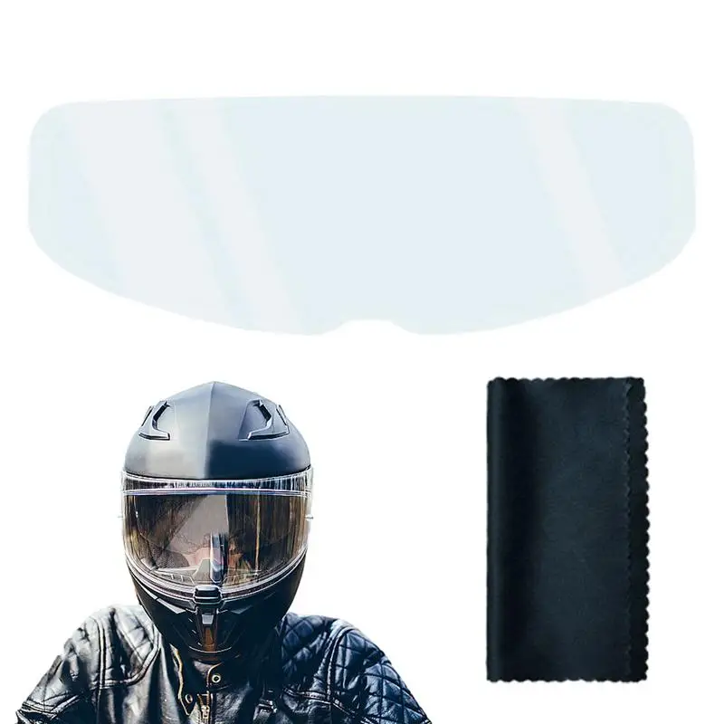 

Motorcycle Visor Film Clear Lens Insert Visor Shield Fog Resistant Lens Film | Motorcycle Adhesive Anti-Fog Film Insert Shield
