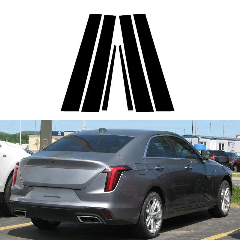 

6 шт., декоративные наклейки для Cadillac CT4 2020 2021 2022 2023