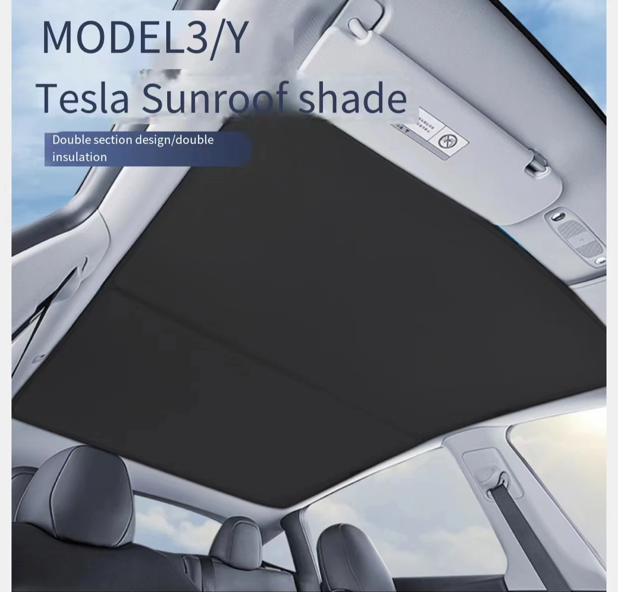 Применимо к Tesla model3/Y skylight занавески тени сетка для потолка специальный