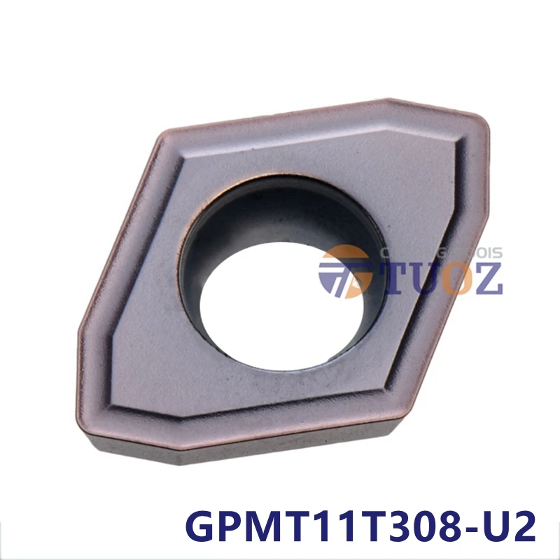 

100% Original GPMT11T308-U2 VP15TF GPMT Carbide Inserts 11T308 Lathe Cutter CNC Turning Tools